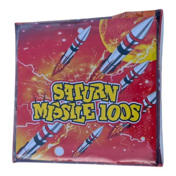 Kompaktní ohňostroj Saturn Missiles pískající raketky 100 ran PPBR100S