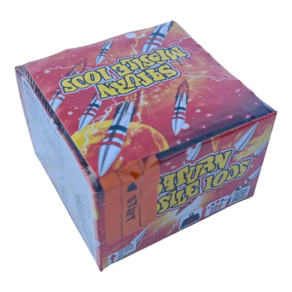 Kompaktní ohňostroj Saturn Missiles pískající raketky 100 ran PPBR100S