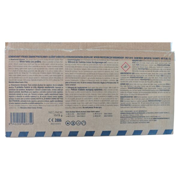 Složený ohňostroj SHOW BOX X 124 ran PPFC12410